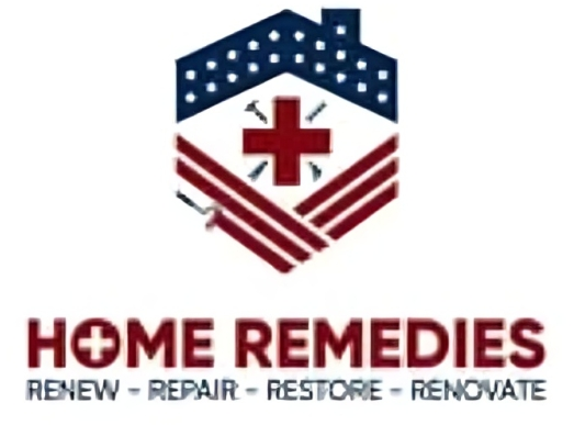 A logo for home remedies renew repair restore renovate