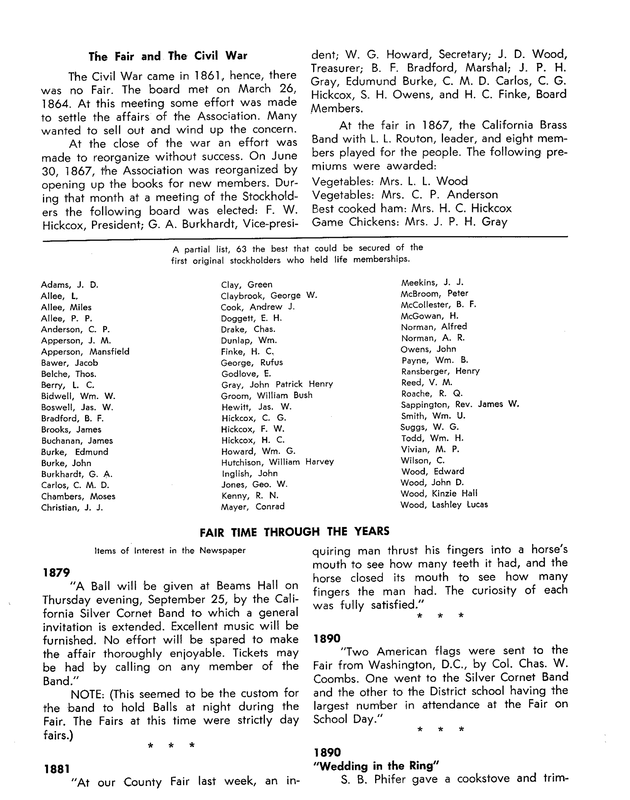 Black-and-white scanned book page with dense text, headings, and small portraits/layout columns.