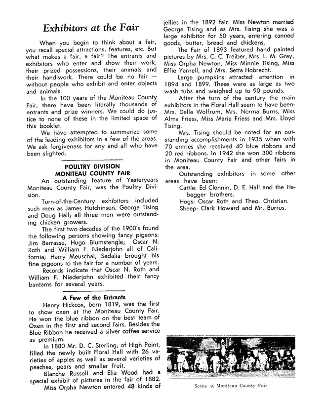 Black-and-white newspaper page with article text and a small photo of a crowd at the bottom right