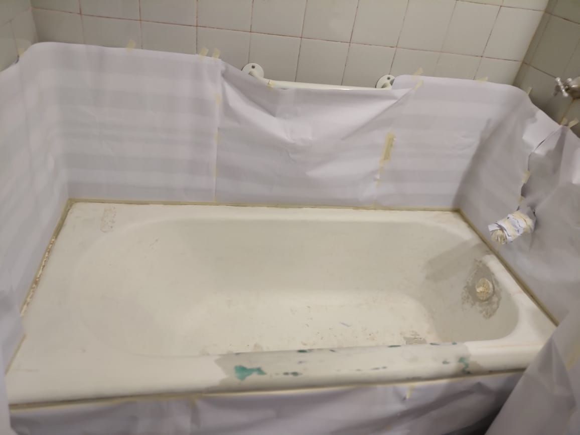 bañera antes