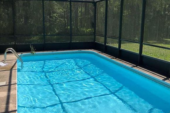Swimming Pool and Net Enclosure — St. Augustine, FL — Alegro Pool Care