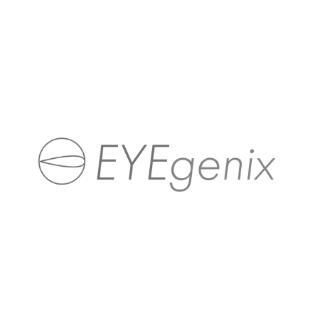 The logo for eyegenix is on a white background.