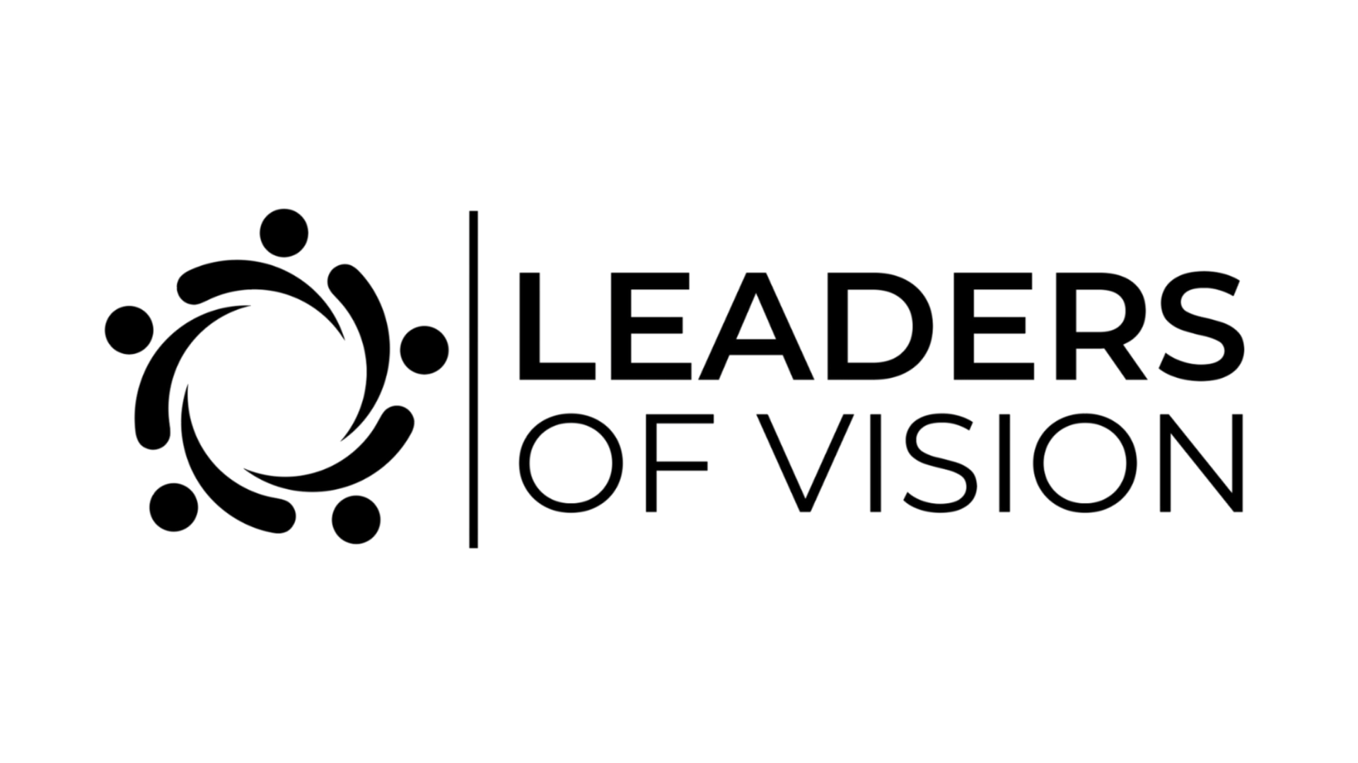 A black and white logo for leaders of vision.