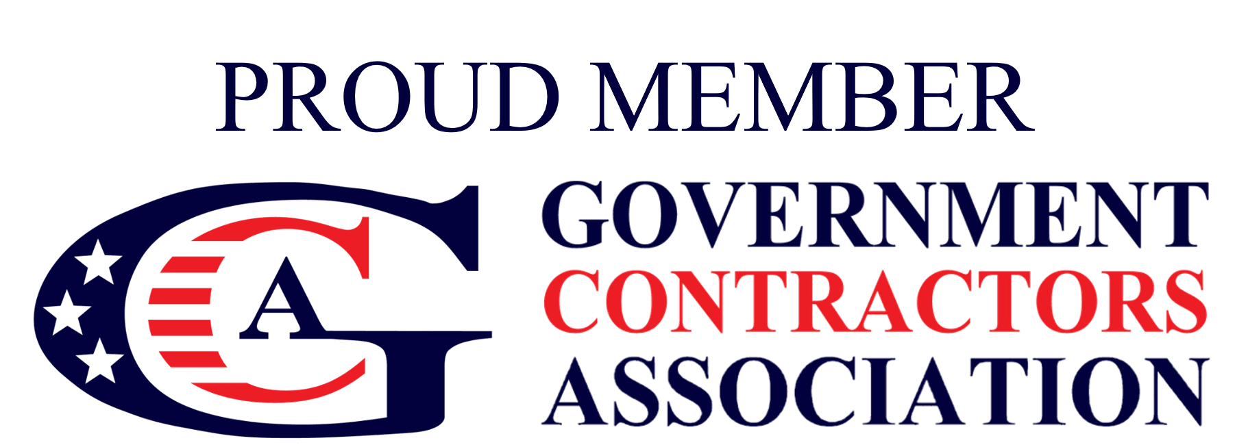 Logo for proud member of government contractors' association