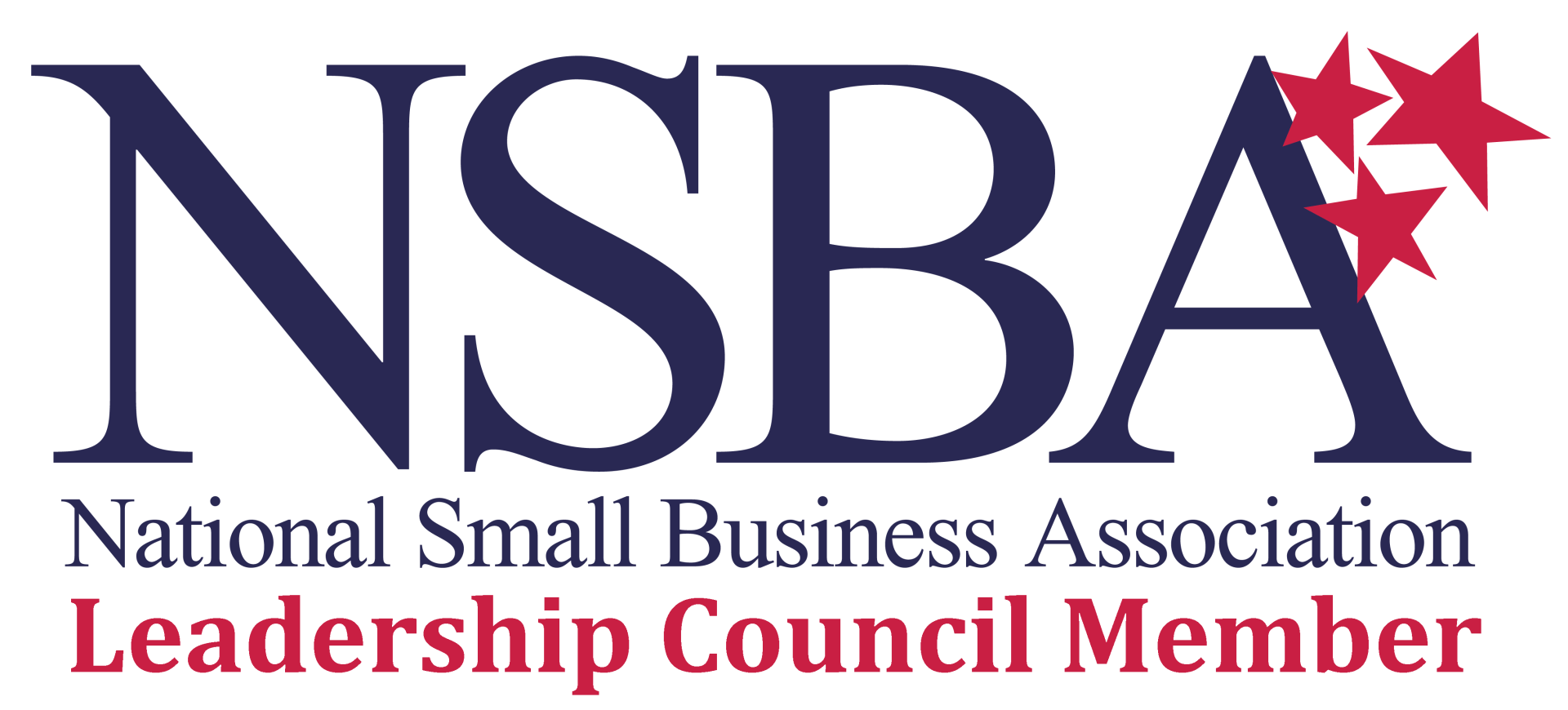 The logo for the national small business association leadership council member
