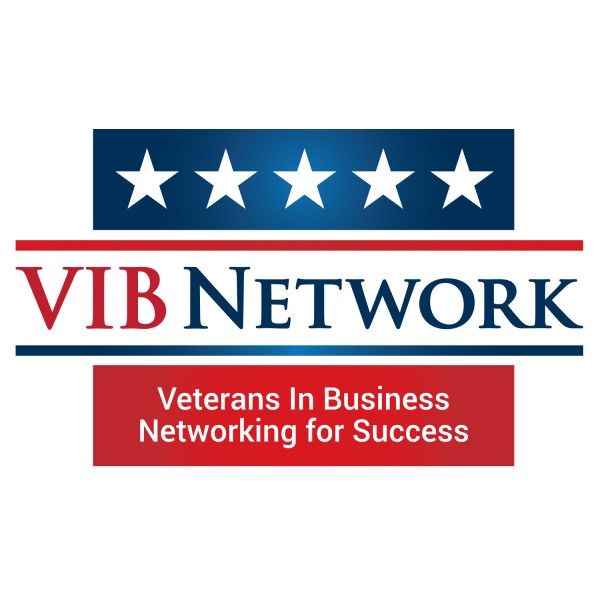 A logo for vib network veterans in business networking for success