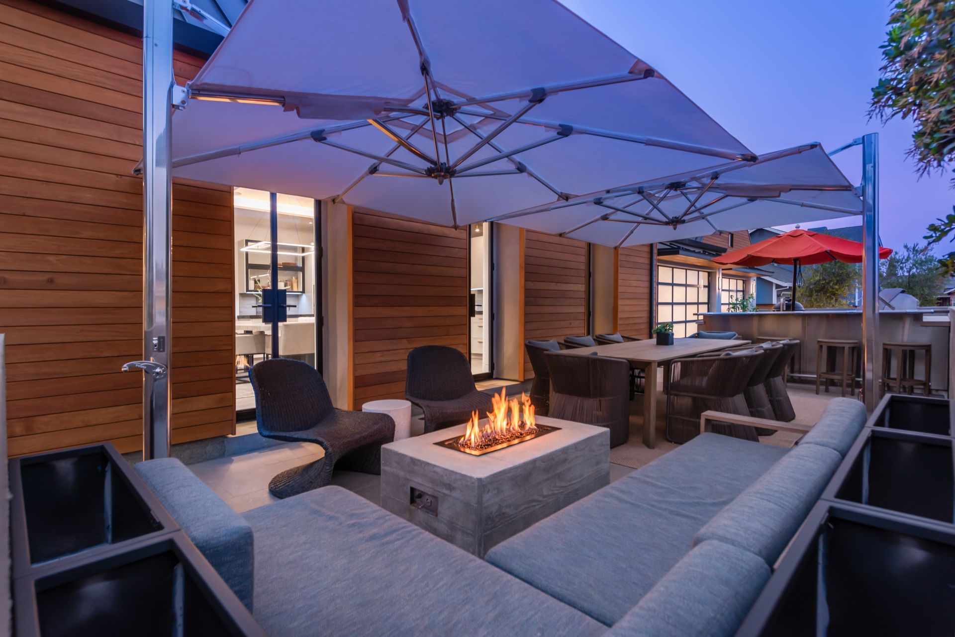 Fairview Woodland Property Front Patio