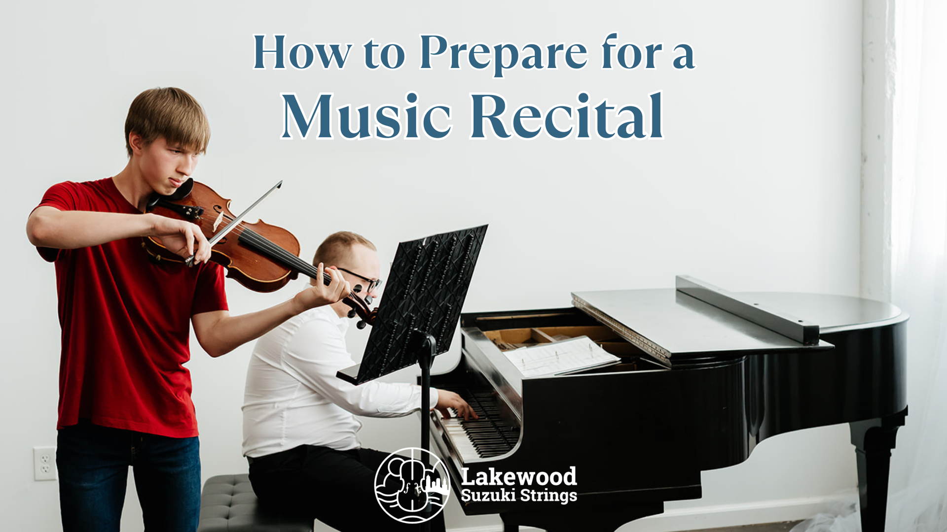 Student violist performing during a music recital after preparing for a recital performance