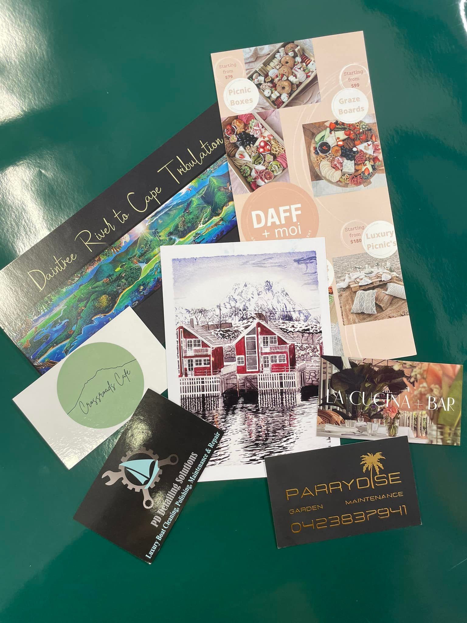 Blank White A-Frames — Quality Printing In Port Douglas, QLD