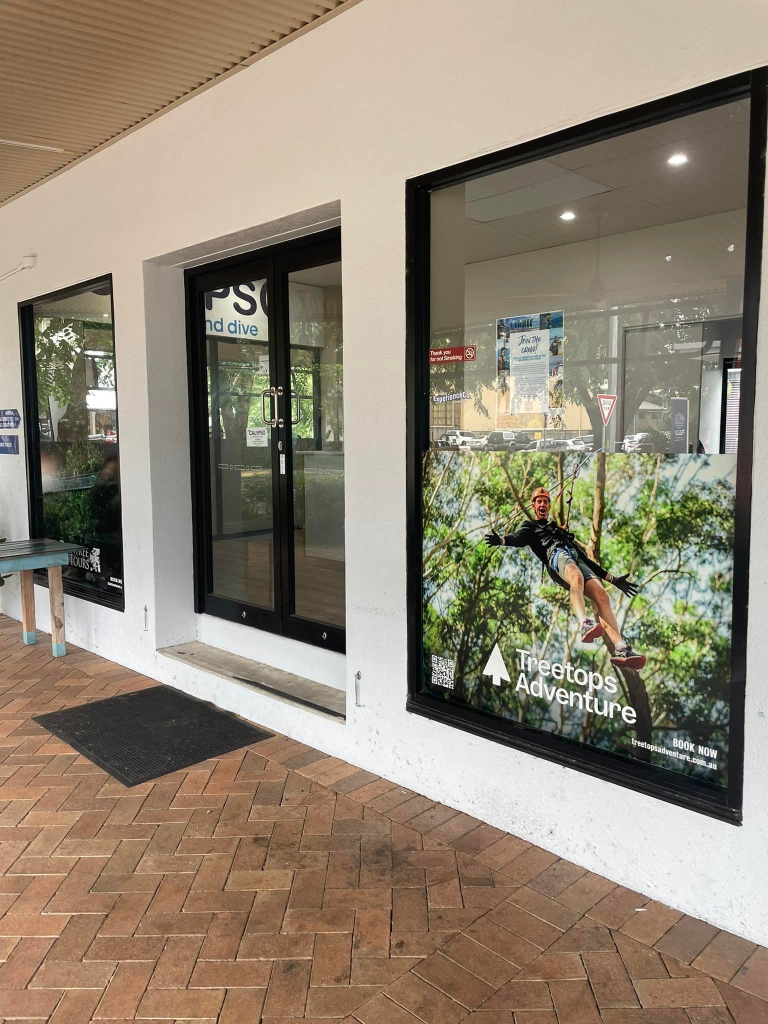 Opening Hours Shop Window White Sticker — Quality Printing In Port Douglas, QLD
