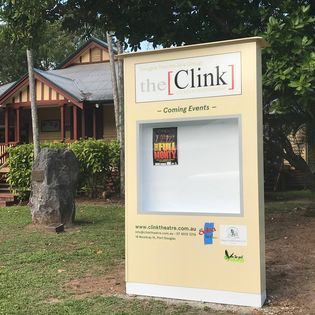 A sign that says the clink is in front of a house- Sponsorship Signage in Port Douglas, QLD