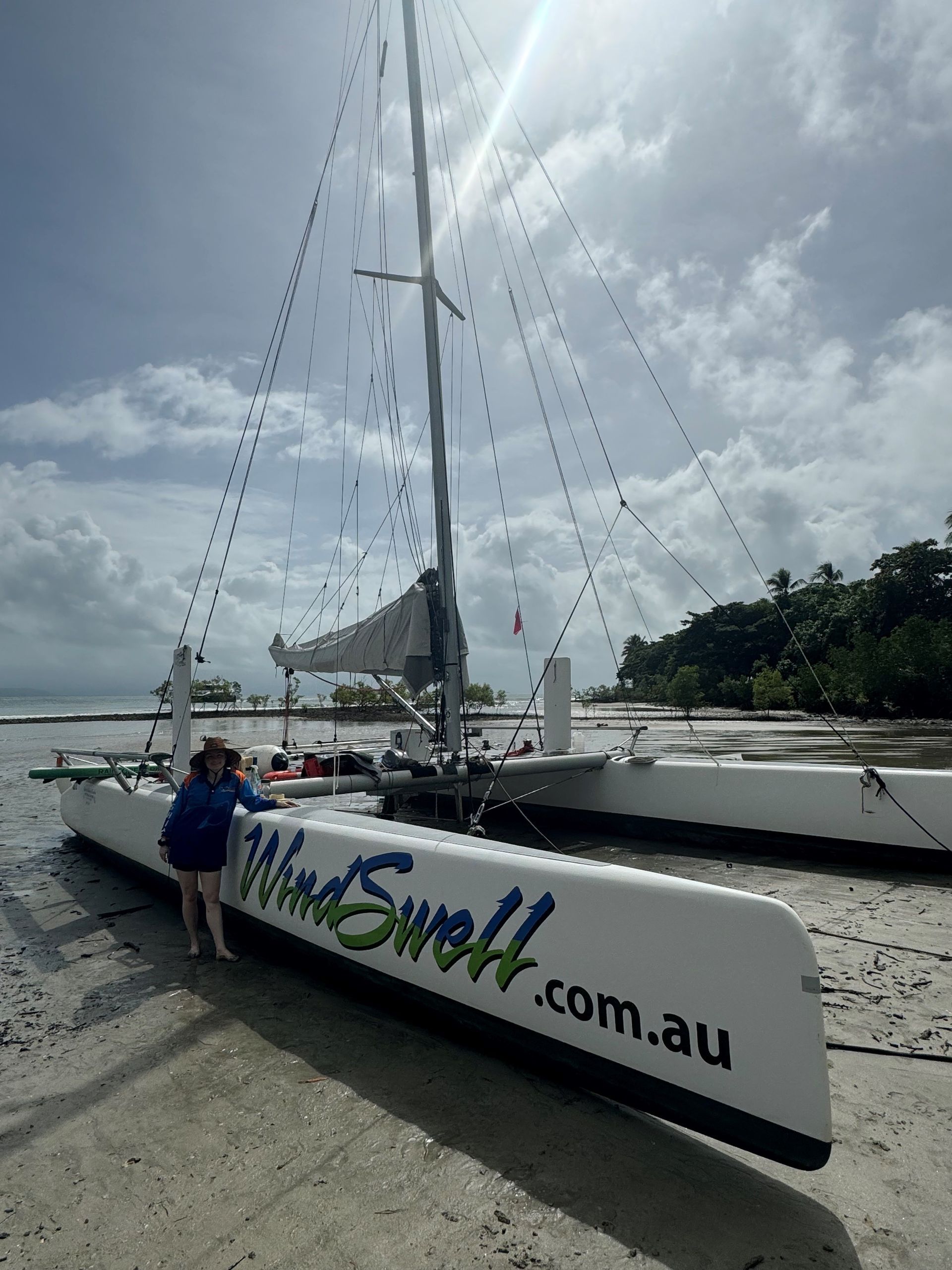 A Sailboat With The Website Windsurf.com.au On The Side — Quality Printing In Port Douglas, QLD