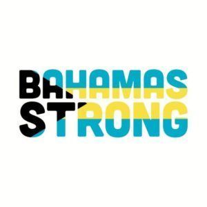 A logo that says Bahamas strong on a white background 28.4845° N, 81.2519° W