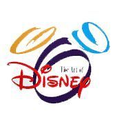 A Disney logo with mickey mouse ears and the words `` the art of Disney ''. 28.4845° N, 81.2519° W