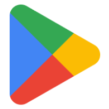 Google Play Store logo: A colorful, stylized play button with blue, green, yellow, and red segments.