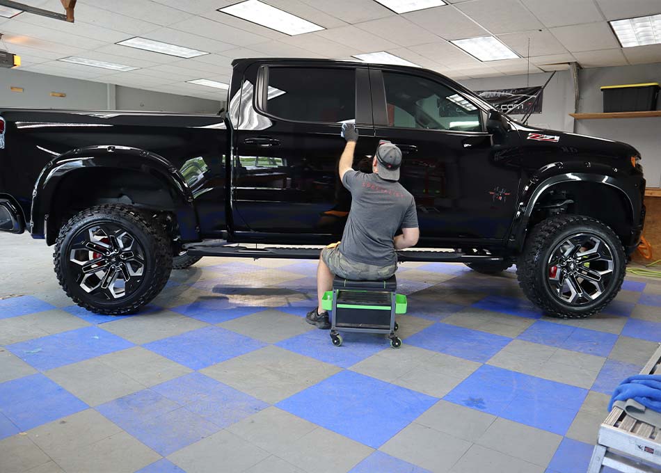 Ceramic Coating a Truck for a Customer