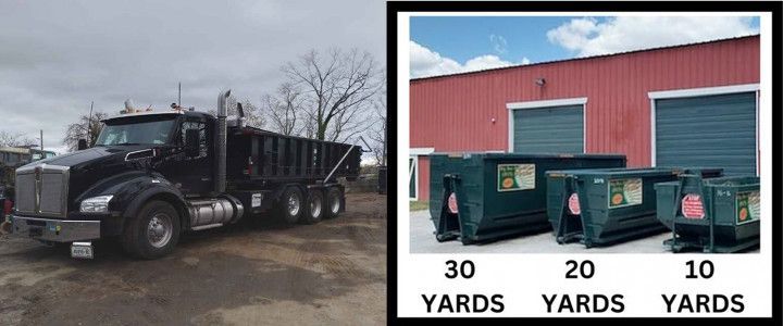 Truck with Different Sizes of Dumpster