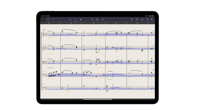 Playing the score – StaffPad Help