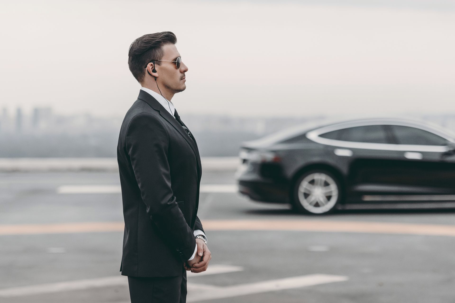 security guard providing escort service