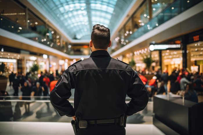 security guard in mall