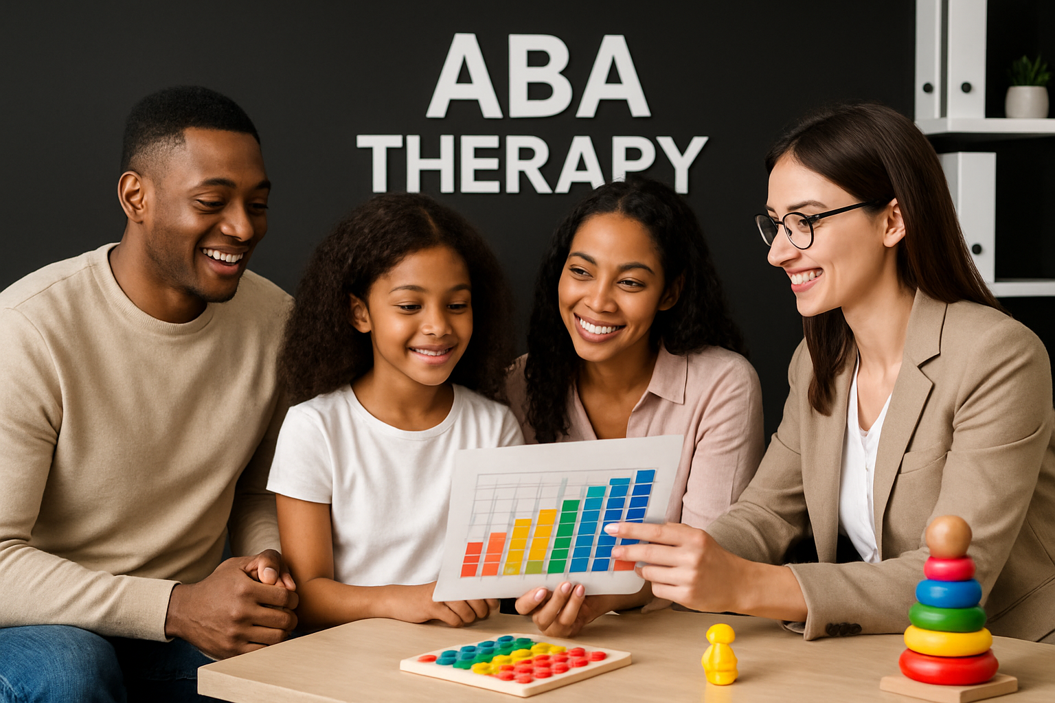 Website homepage for the University of Washington's Masters in Applied Behavior Analysis program, with a building background.