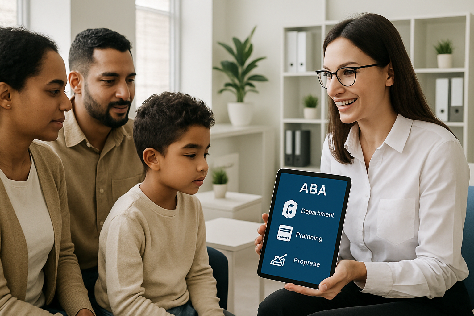 Ball State University webpage for Master's Degree in Applied Behavior Analysis (ABA). Red and white design.