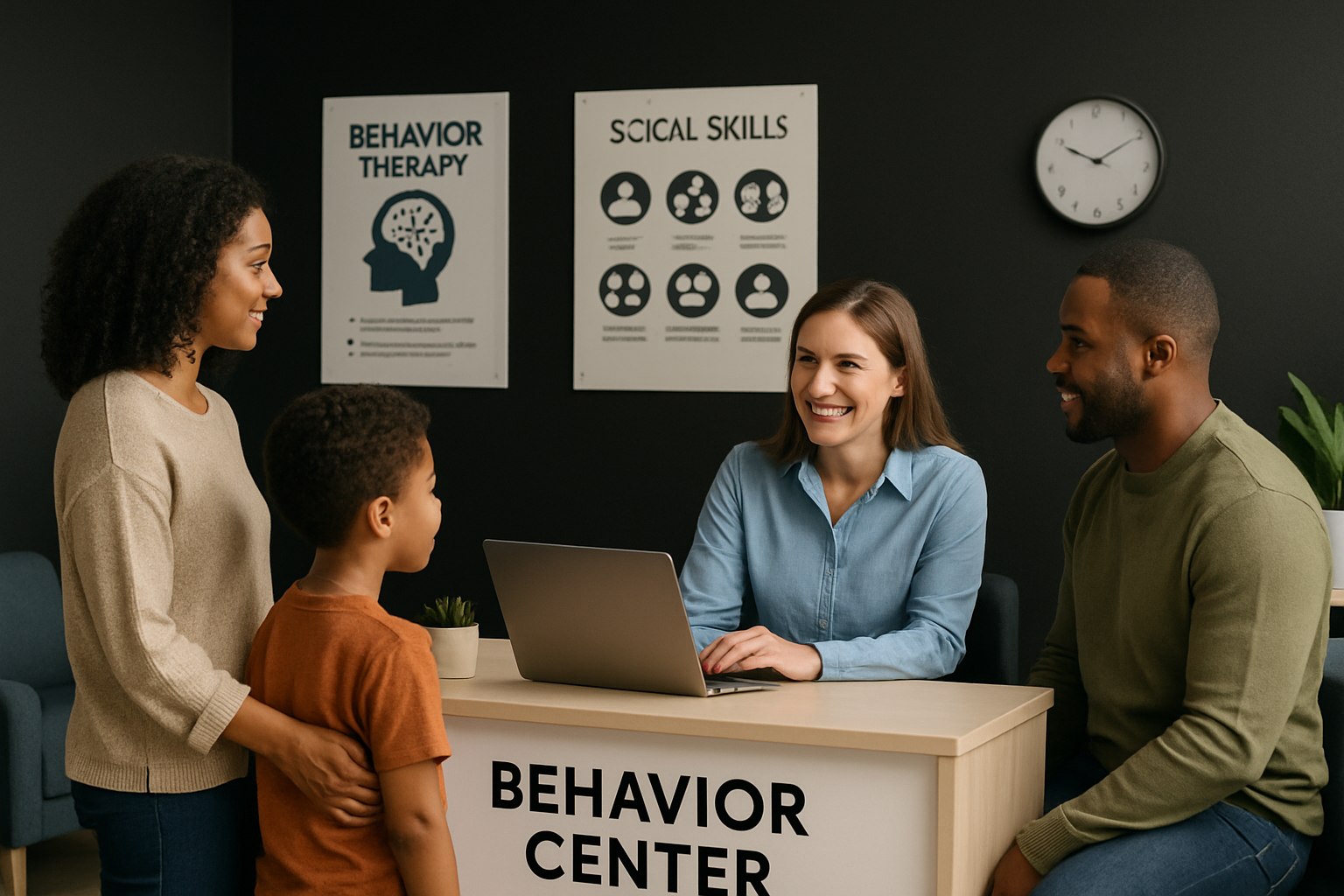 Website homepage for the University of Washington's Masters in Applied Behavior Analysis program, with a building background.