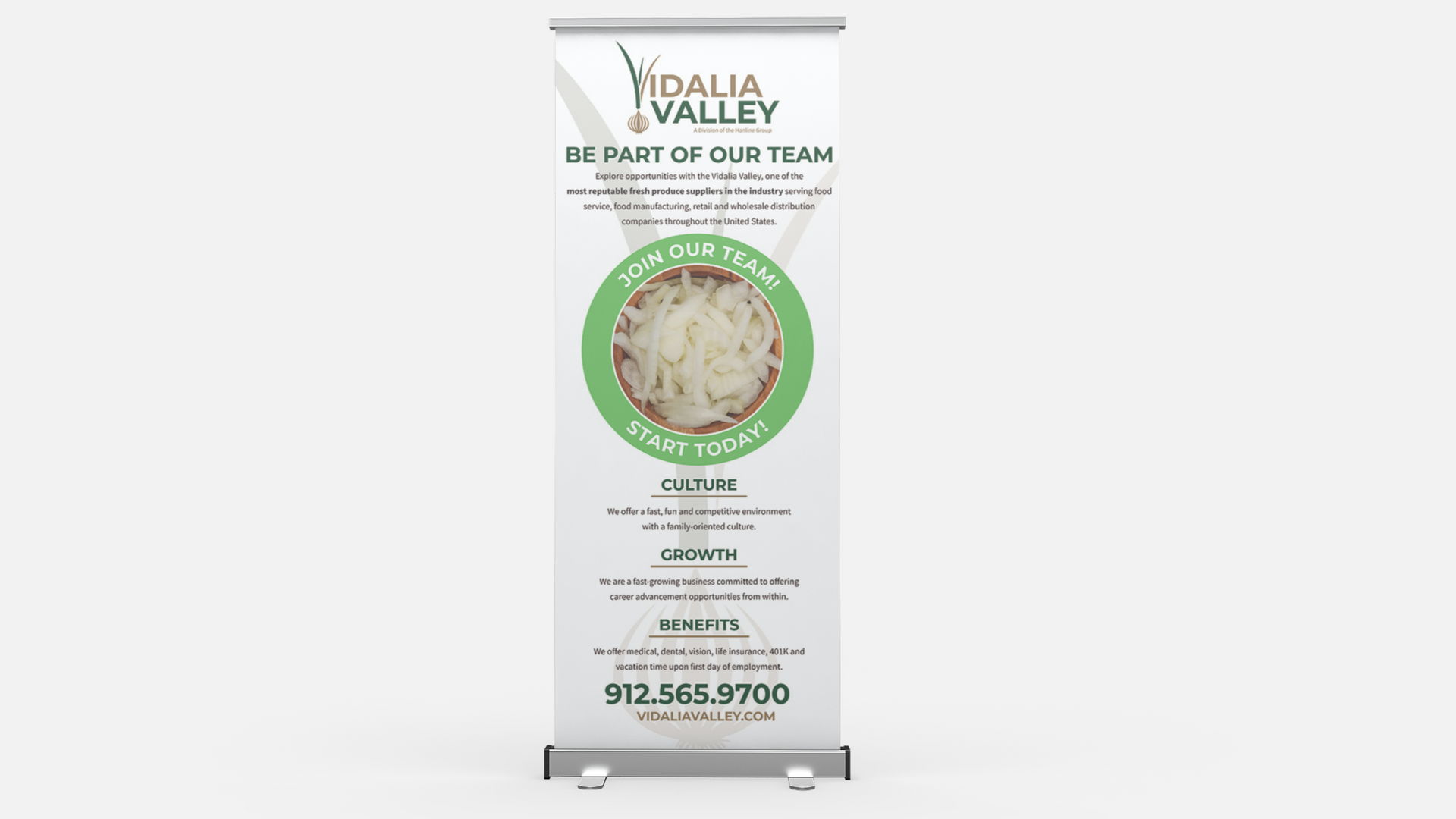 Vidalia Valley Retractable Banner