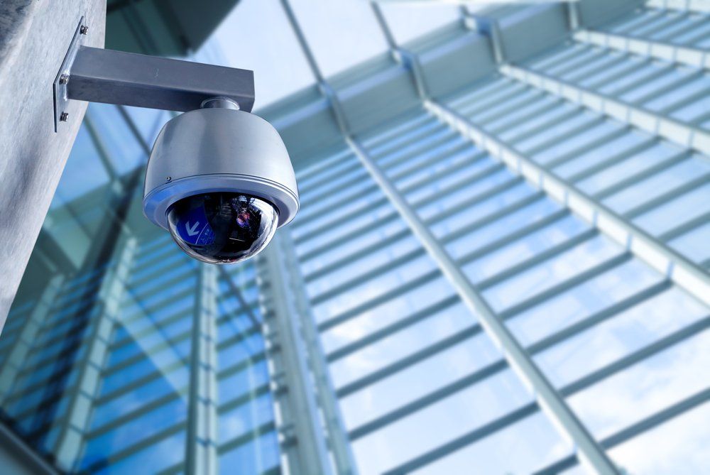 Security CCTV Camera In Office Building — Security System Installations In Lismore, NSW