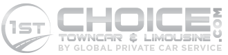 Logo of 1st Choice Towncar & Limousine by Global Private Car Service.
