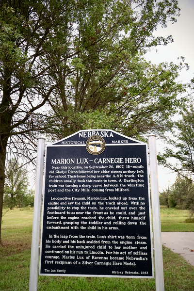 Historical marker in Nebraska,