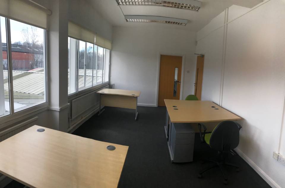 View of a room with wooden table