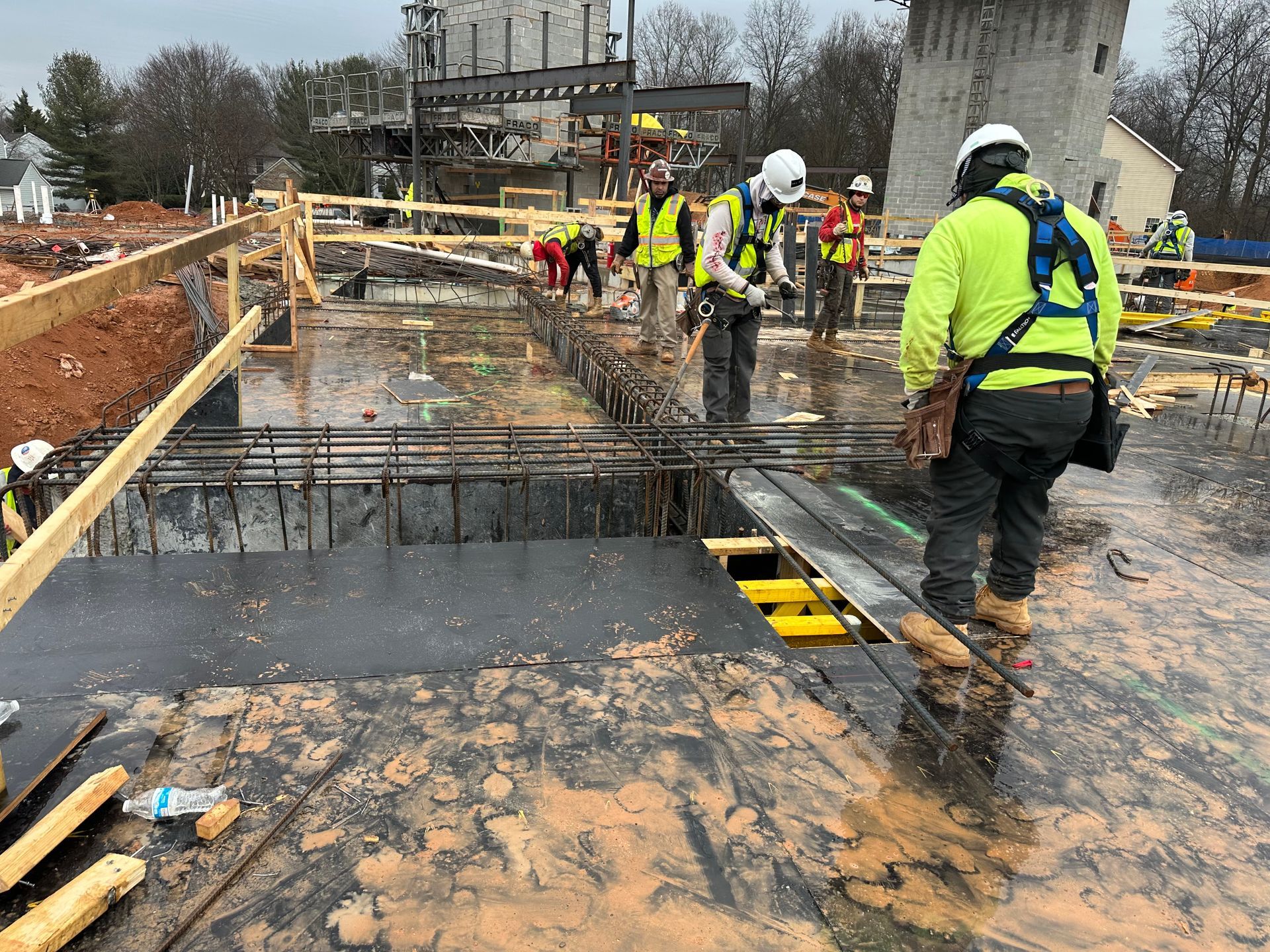 commercial concrete foundation project in Frederick MD