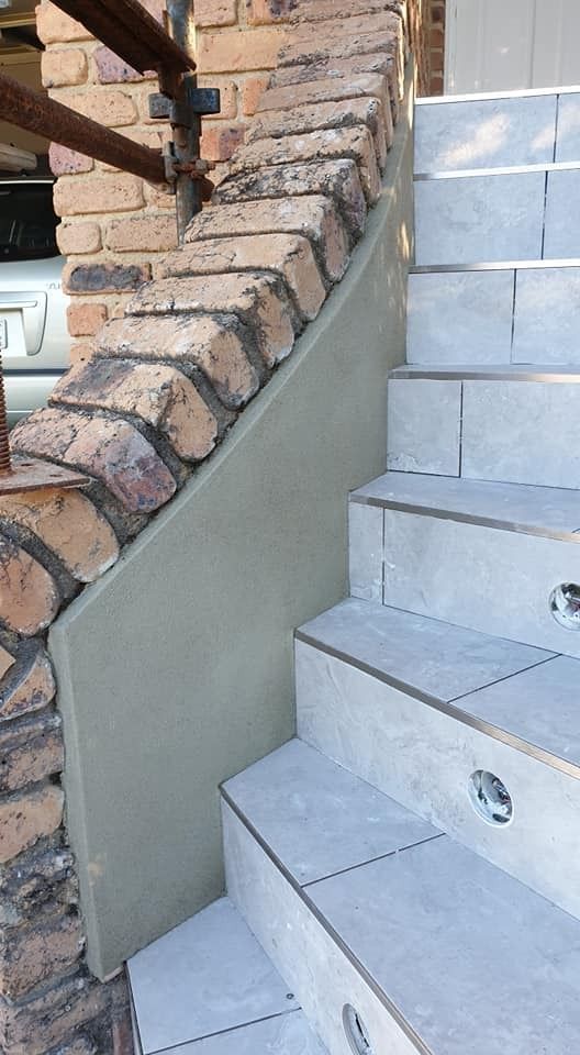 A Set of Stairs Leading up To a Brick Wall — MJ Render in Buderim, QLD