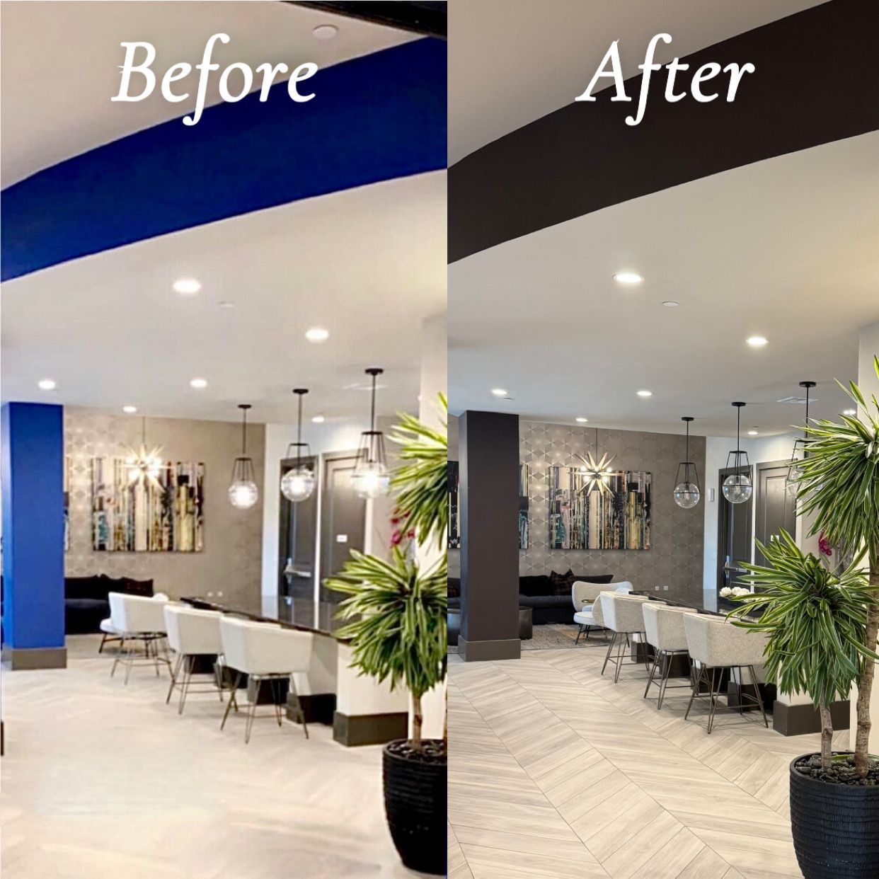A Before And After Cyber Cafe - Spring, TX - DJ's Painting