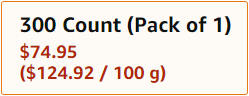 Lion's mane capsule pricing 300