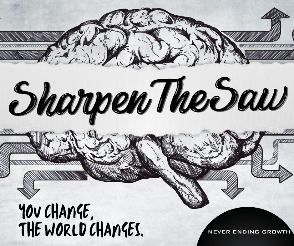 Sharpen the saw