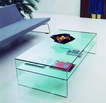 tavolino in cristallo