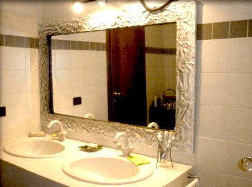 specchio orizzontale per il bagno
