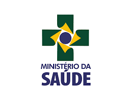 Um logotipo para o ministério da saúde com uma cruz verde