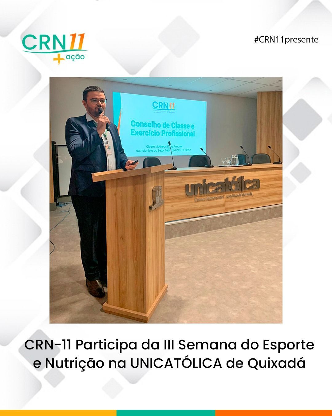 CRN 11 participa da III Semana do Esporte e Nutrição na  