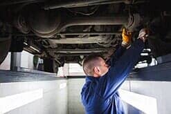 Automotive Repair — Auto Mechanic Fixing the Car Break in Hobart, IN