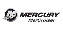 Mercury MerCruiser logo in black and gray with stylized wave icon