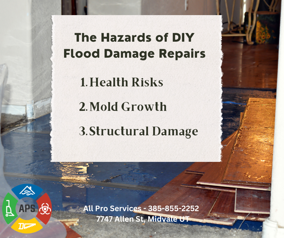 All Pro Services Blog on the Hazars of DIY water damage repairs