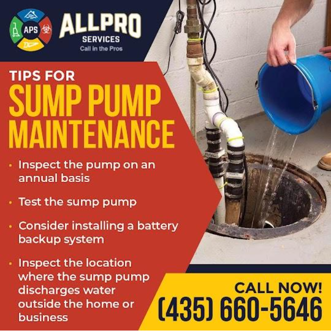 Sump Pump maintenance and sewage cleanup company - All Pro Services