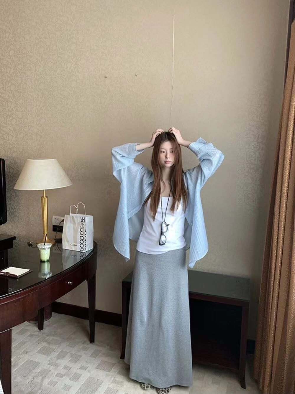 韓版 26S/S -#3320-休閒舒適襯衣三件套