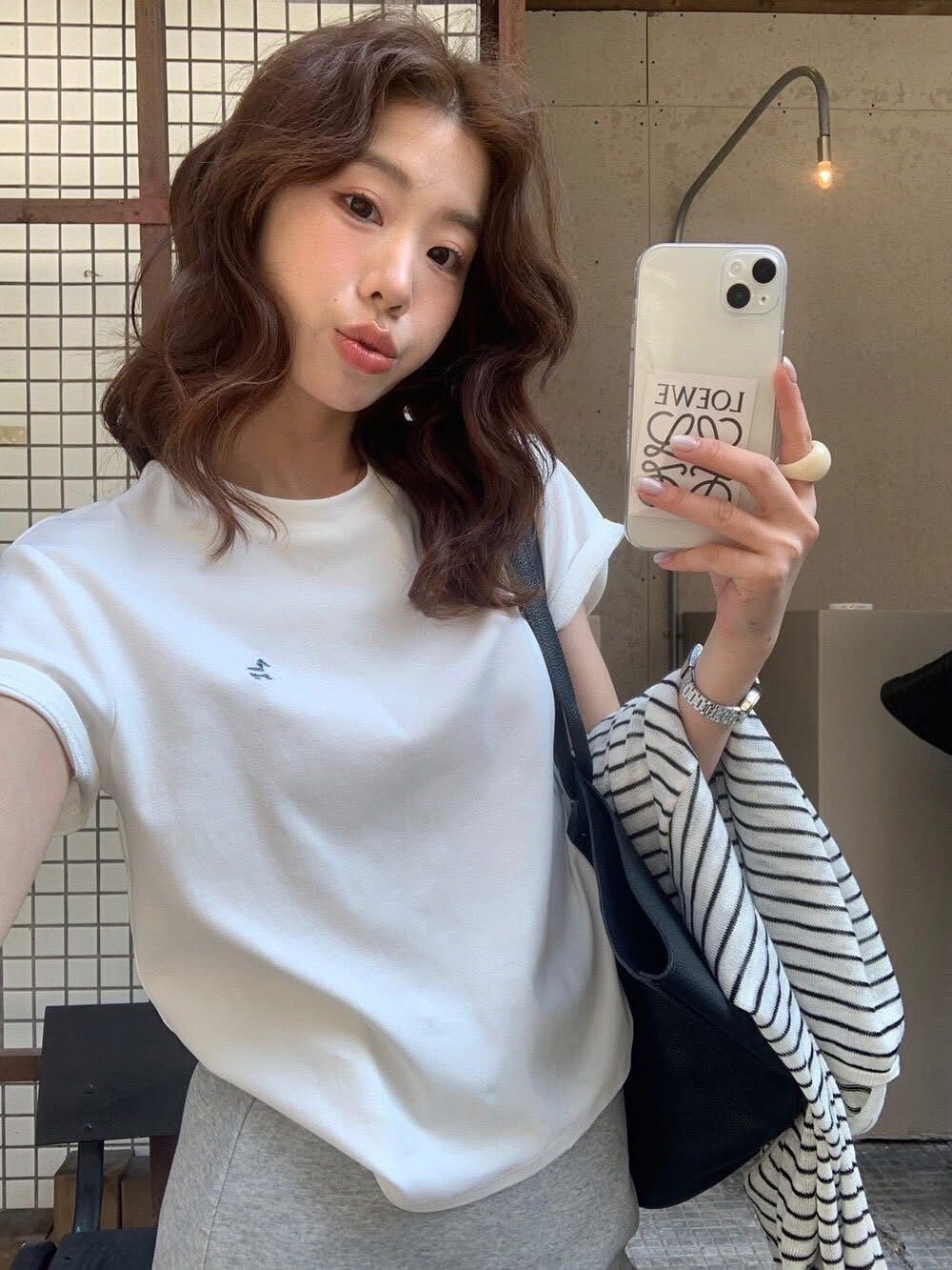 韓版 26S/S -#10168-爆款小馬刺繡棉tee