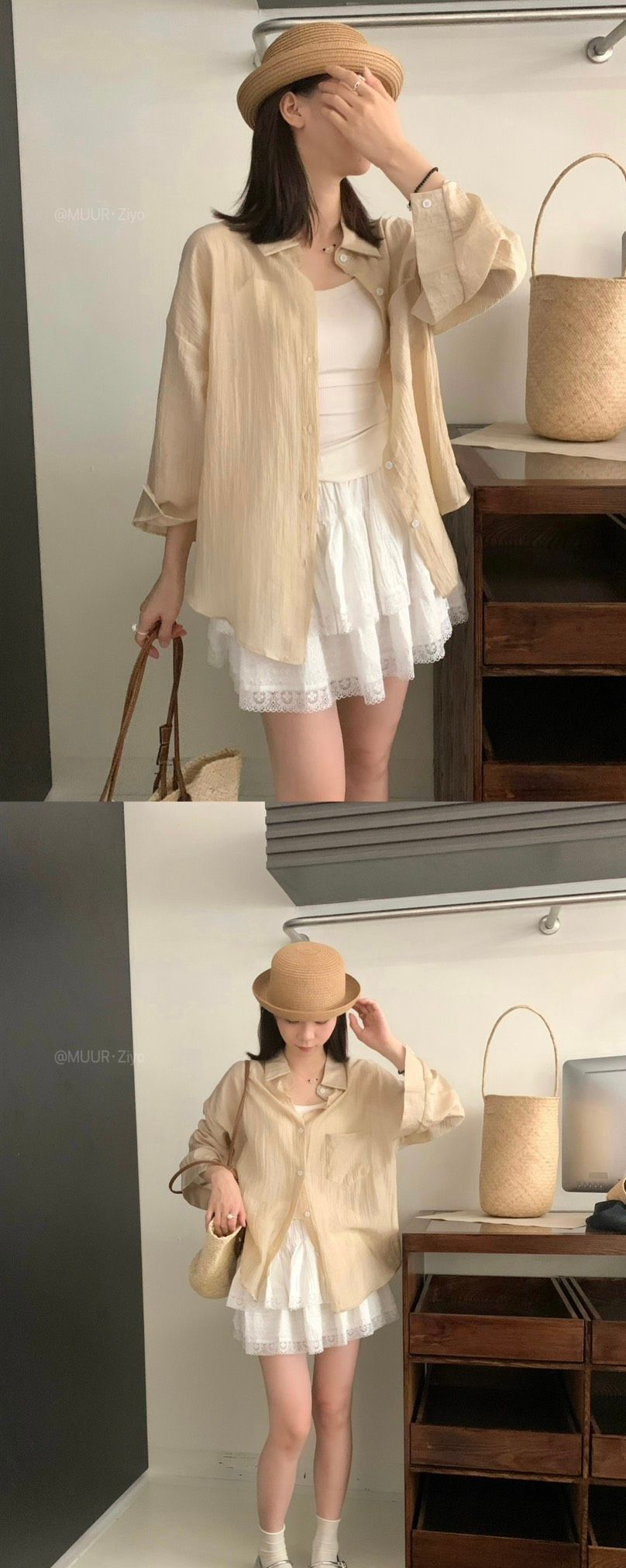 【高級感極簡亞麻襯衫】