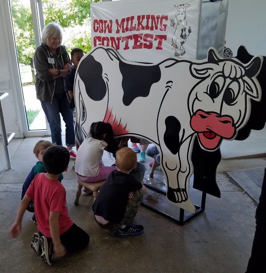 Bessie the mooing  milking cow