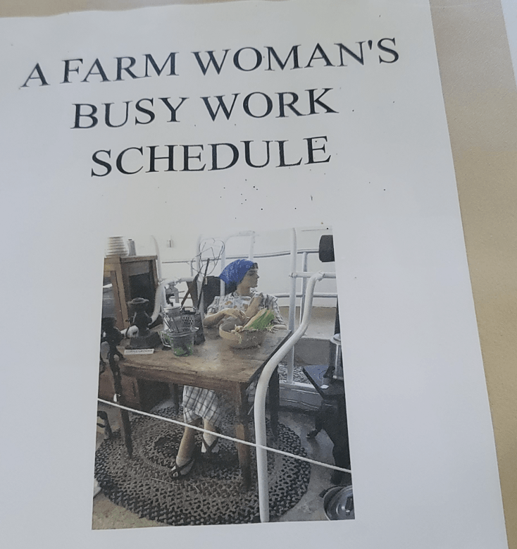 A Farm Woman's Busy Work Schedule